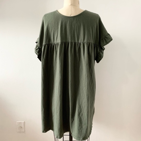 ASOS Maternity Green 100% Cotton Dress Size 16 - Picture 6 of 8